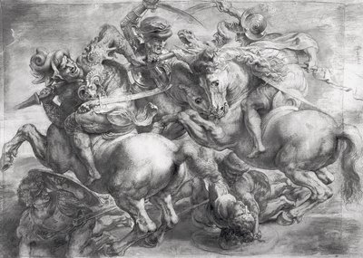 The Battle of Anghiari (after Leonardo da Vinci) by Peter Paul Rubens